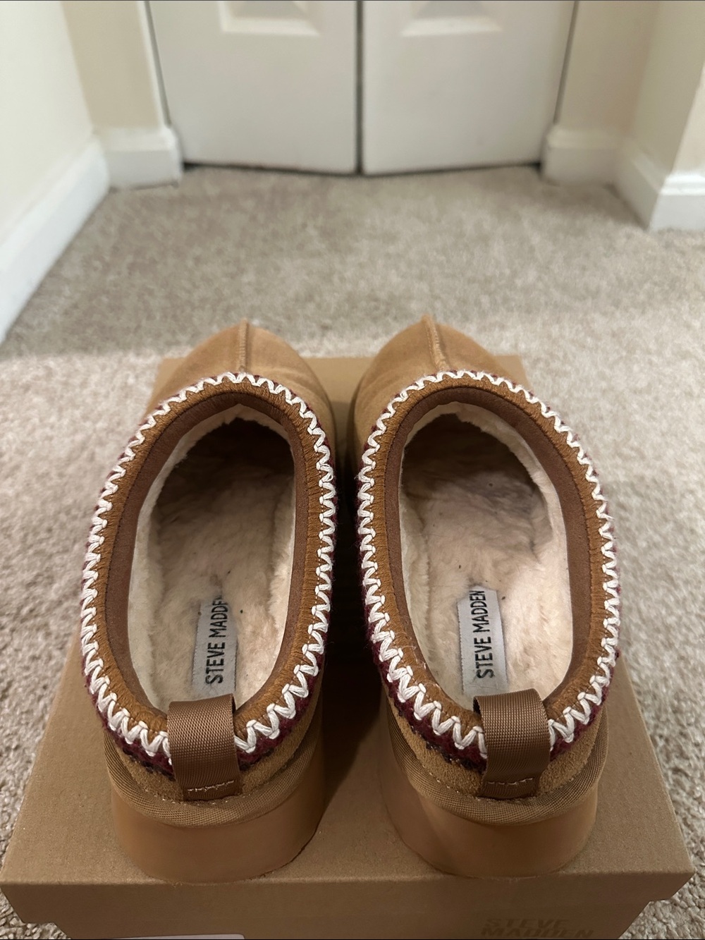 Steve Madden Selena Platform Mules with Marled Collar (NO BOX) - Picture 3 of 4